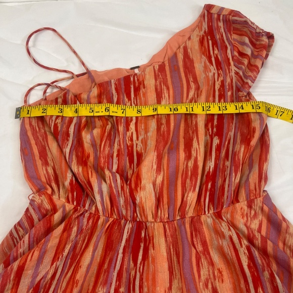 Free People Women’s Heart Shaped Face Mini Dress Sz Small No Belt Orange - Picture 12 of 12